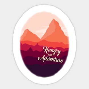 Hungry for Adventure Sticker